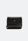 Intreccio Button and Smooth Black Wallet unisex Barone firenze - 1