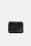 Intreccio Button and Smooth Black Wallet unisex Barone firenze - 3