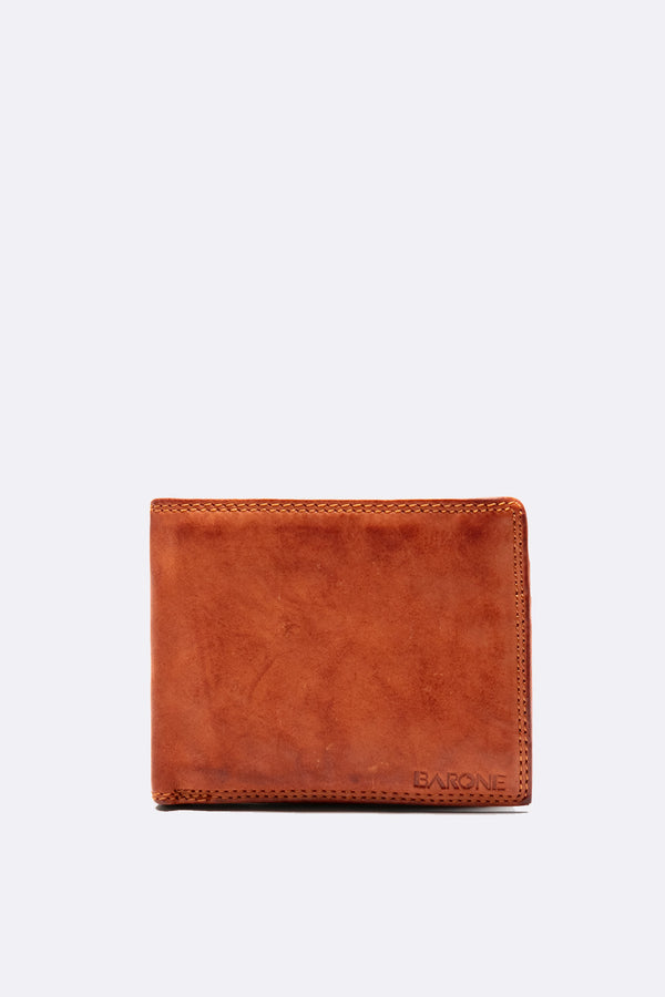 Portafoglio Basic Vintage Cuoio unisex Barone firenze