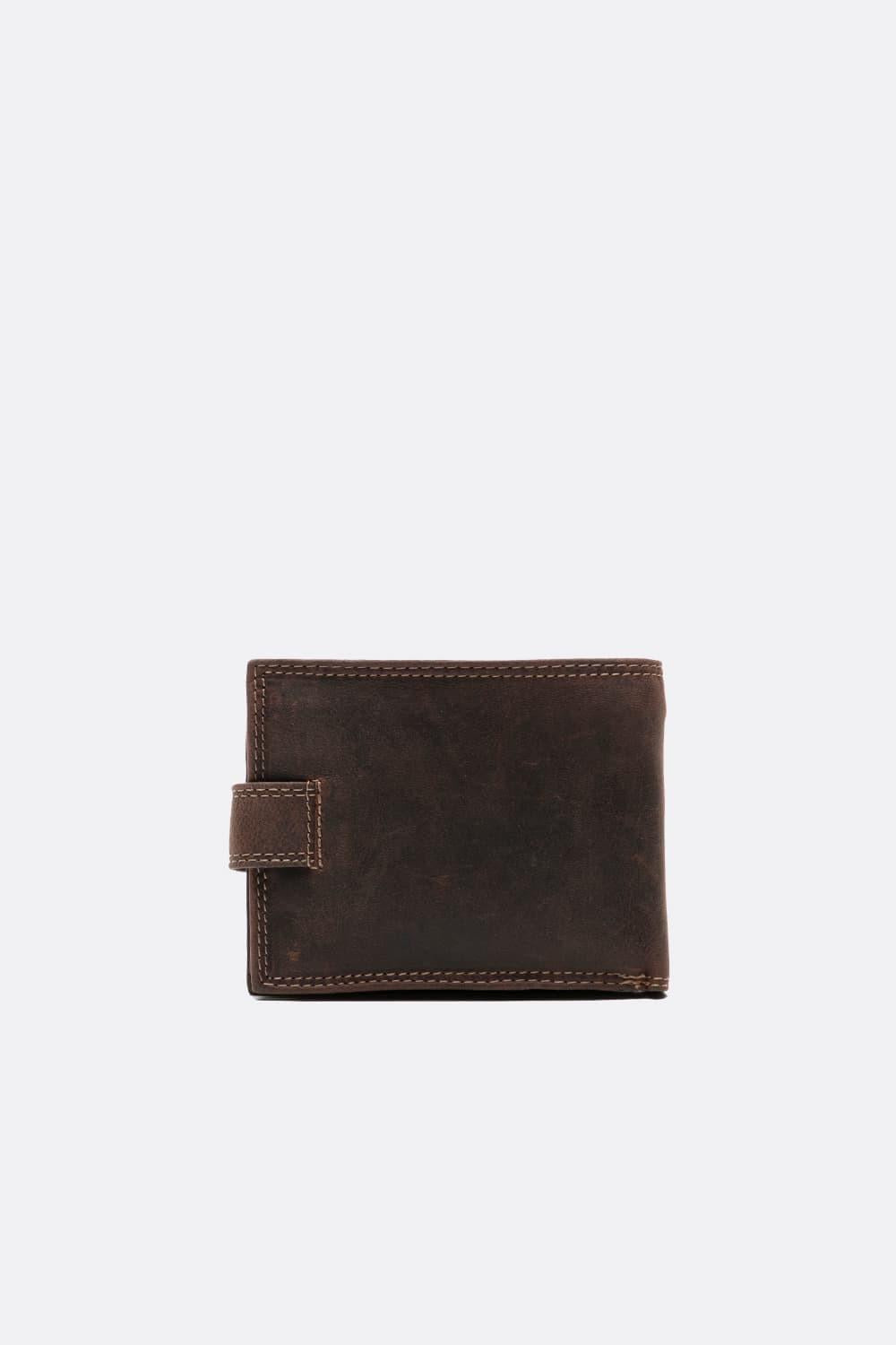 Oiled Wallet with Button  man Barone firenze - 4