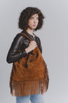 Prato Suede in Leather Tan woman Barone firenze - 4