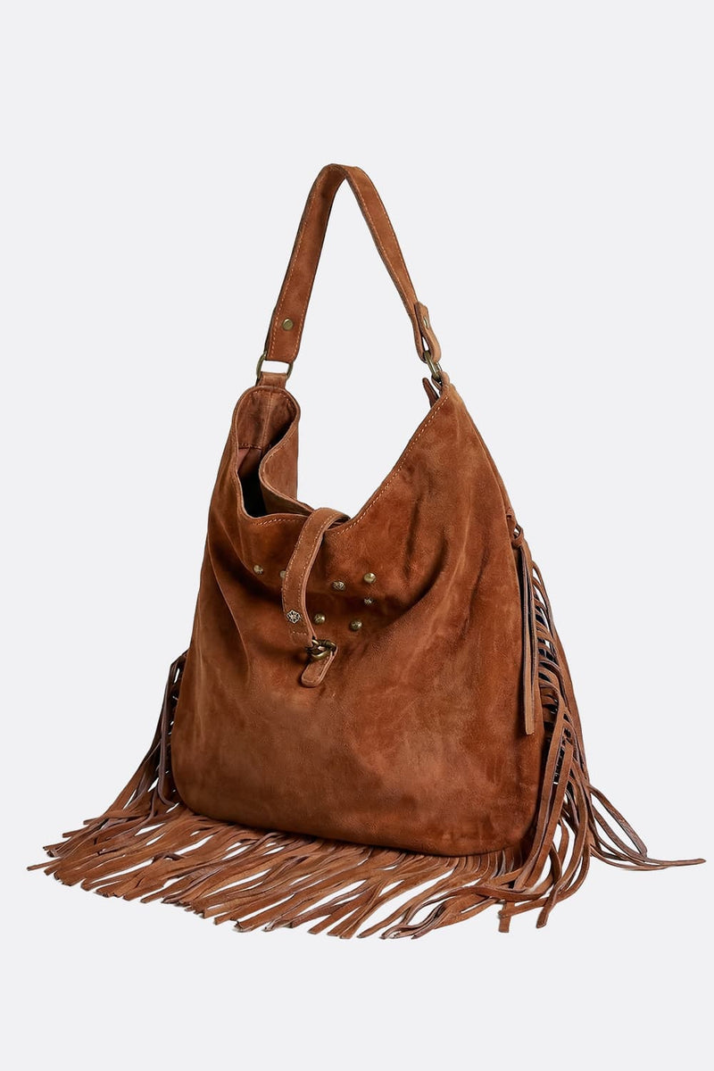 Prato Suede in Leather Tan woman Barone firenze - 5