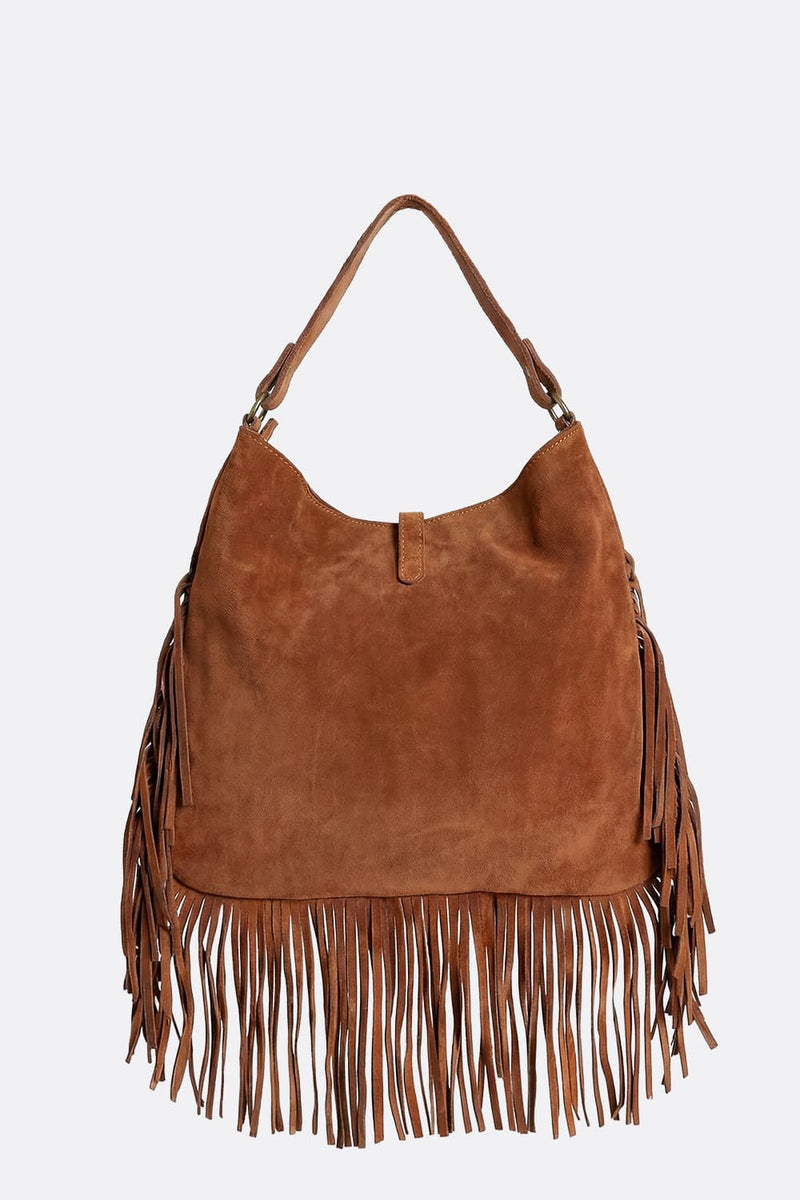 Prato Suede in Leather Tan woman Barone firenze - 6