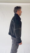 Chiodo Shearling Style Black unisex Barone firenze - 13