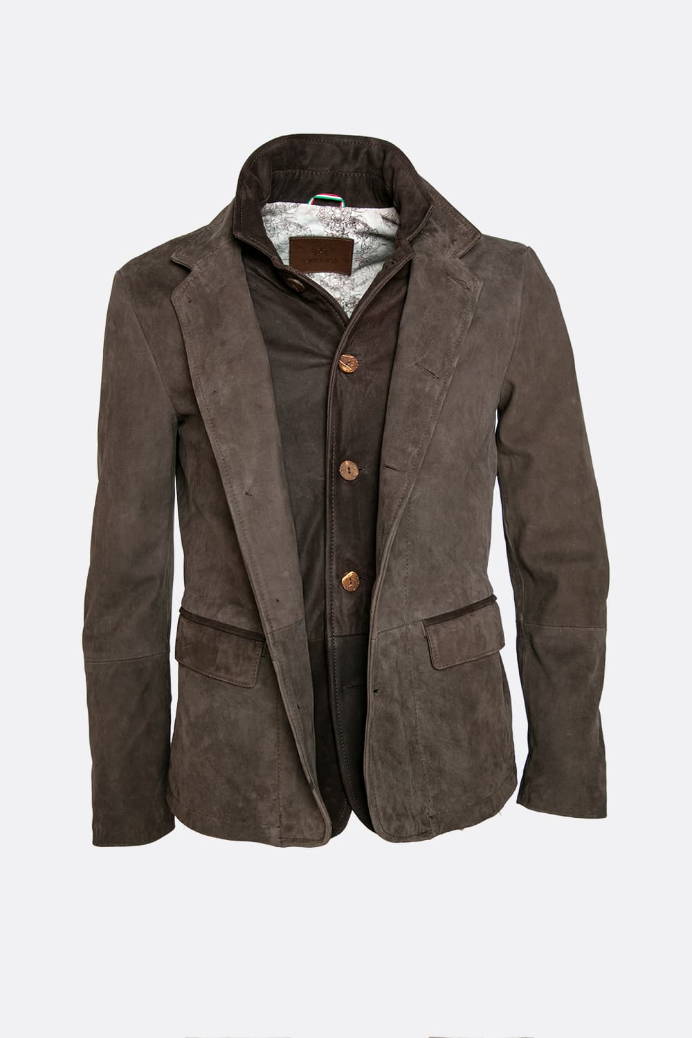 Renga Nubuck Dark Brown man Barone firenze - 5