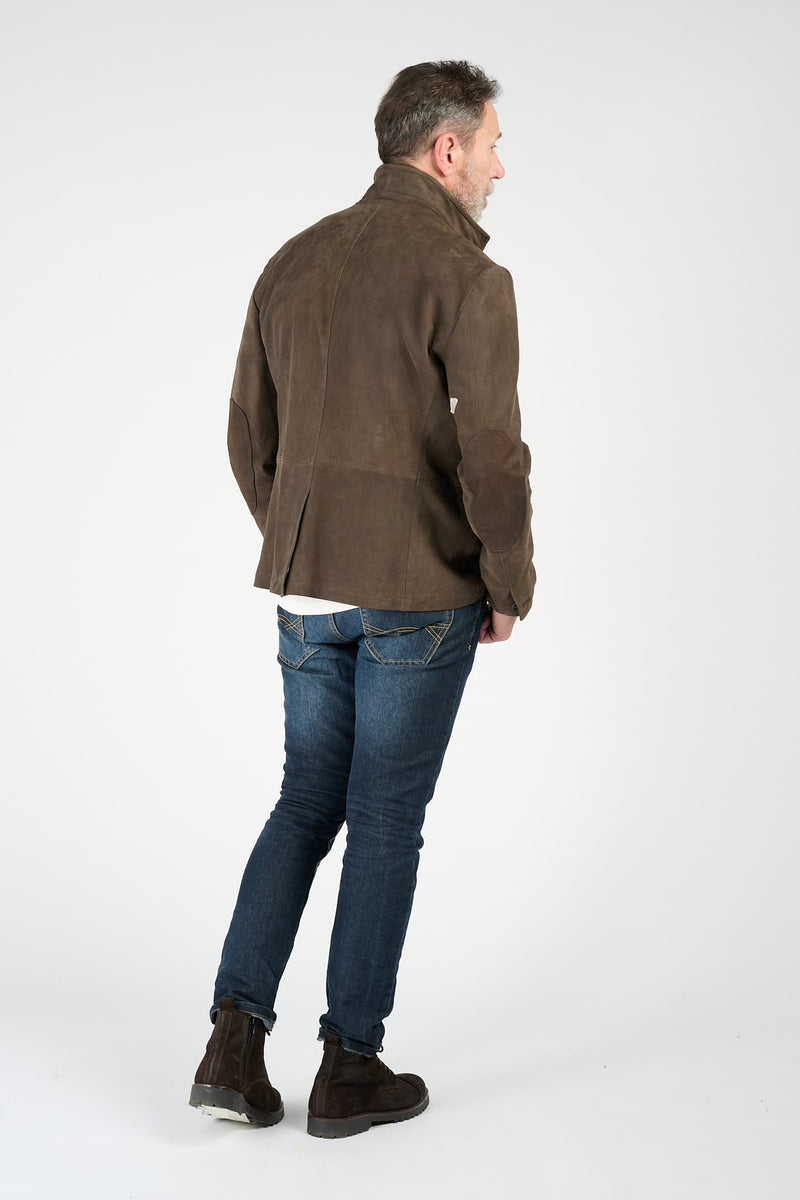 Renga Nubuck Dark Brown man Barone firenze - 14