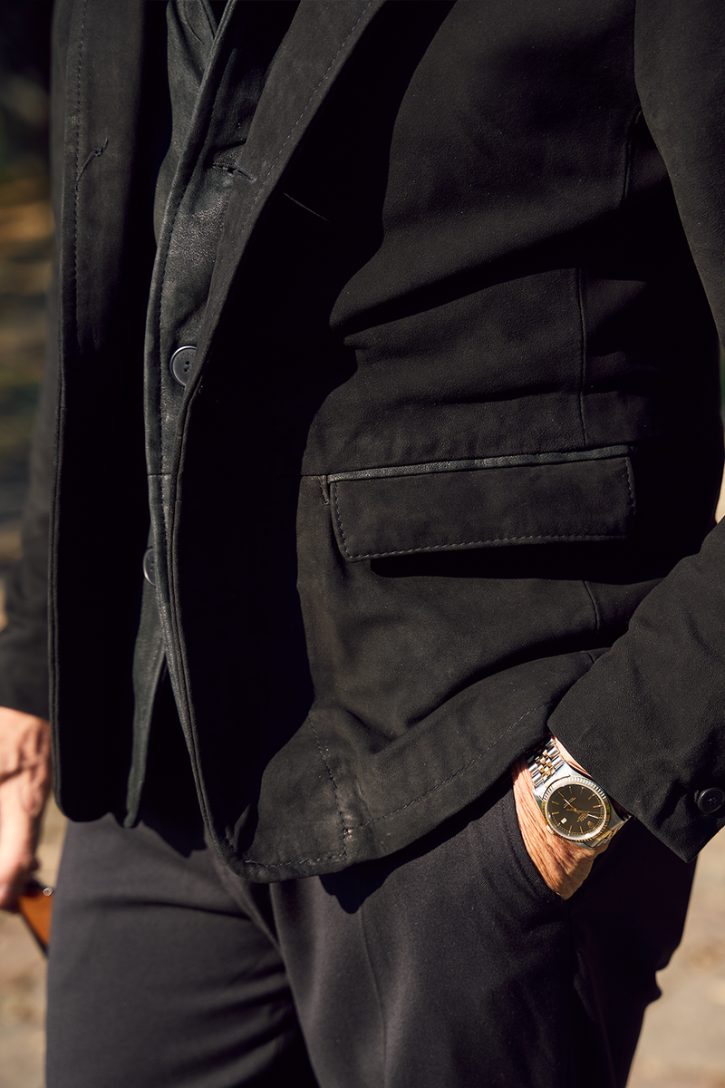 Renga Nubuck Black man Barone firenze - 5