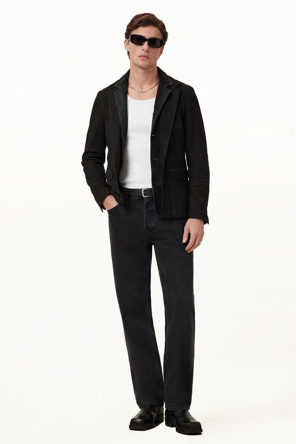 Renga Nubuck Black uomo Barone firenze