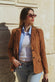 Rose Suede Blazer woman Barone firenze - 3