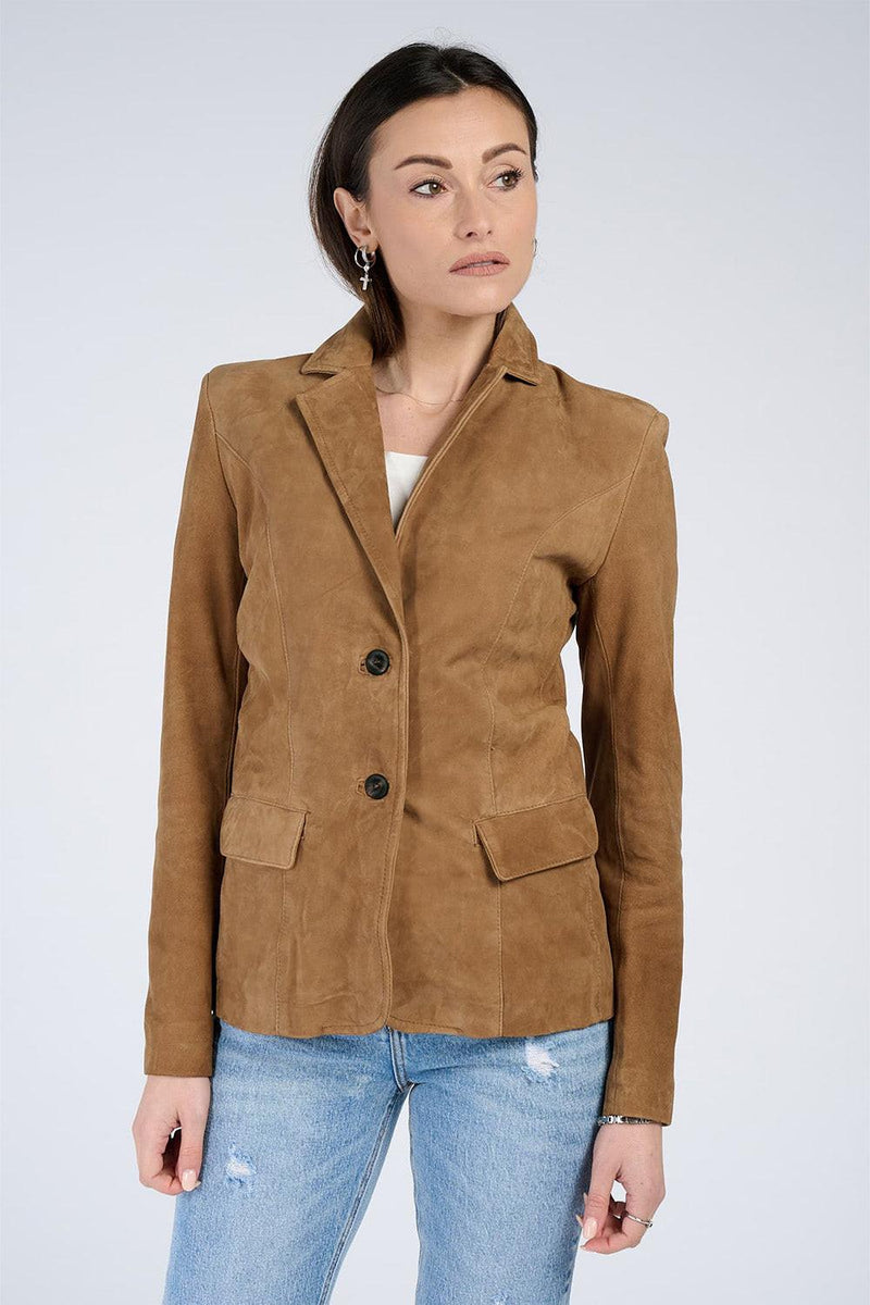 Rose Suede Blazer woman Barone firenze - 5
