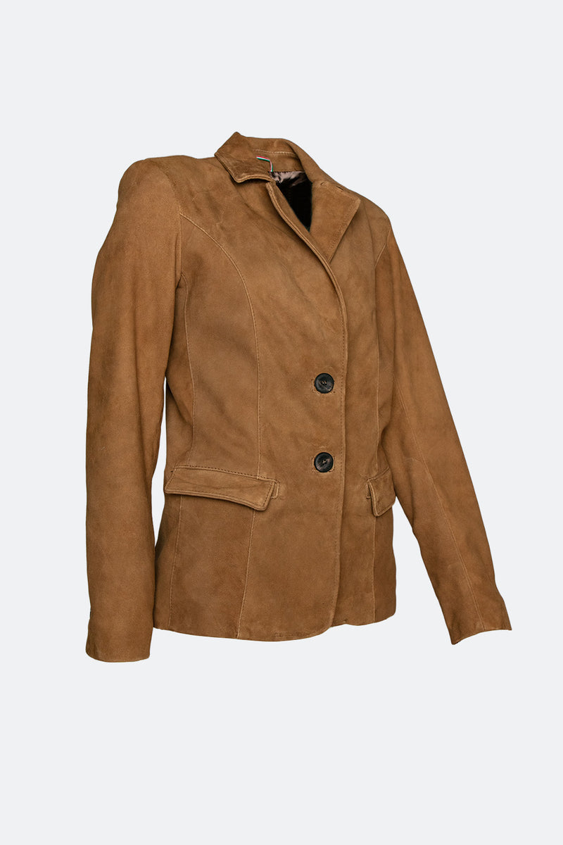 Rose Suede Blazer woman Barone firenze - 4