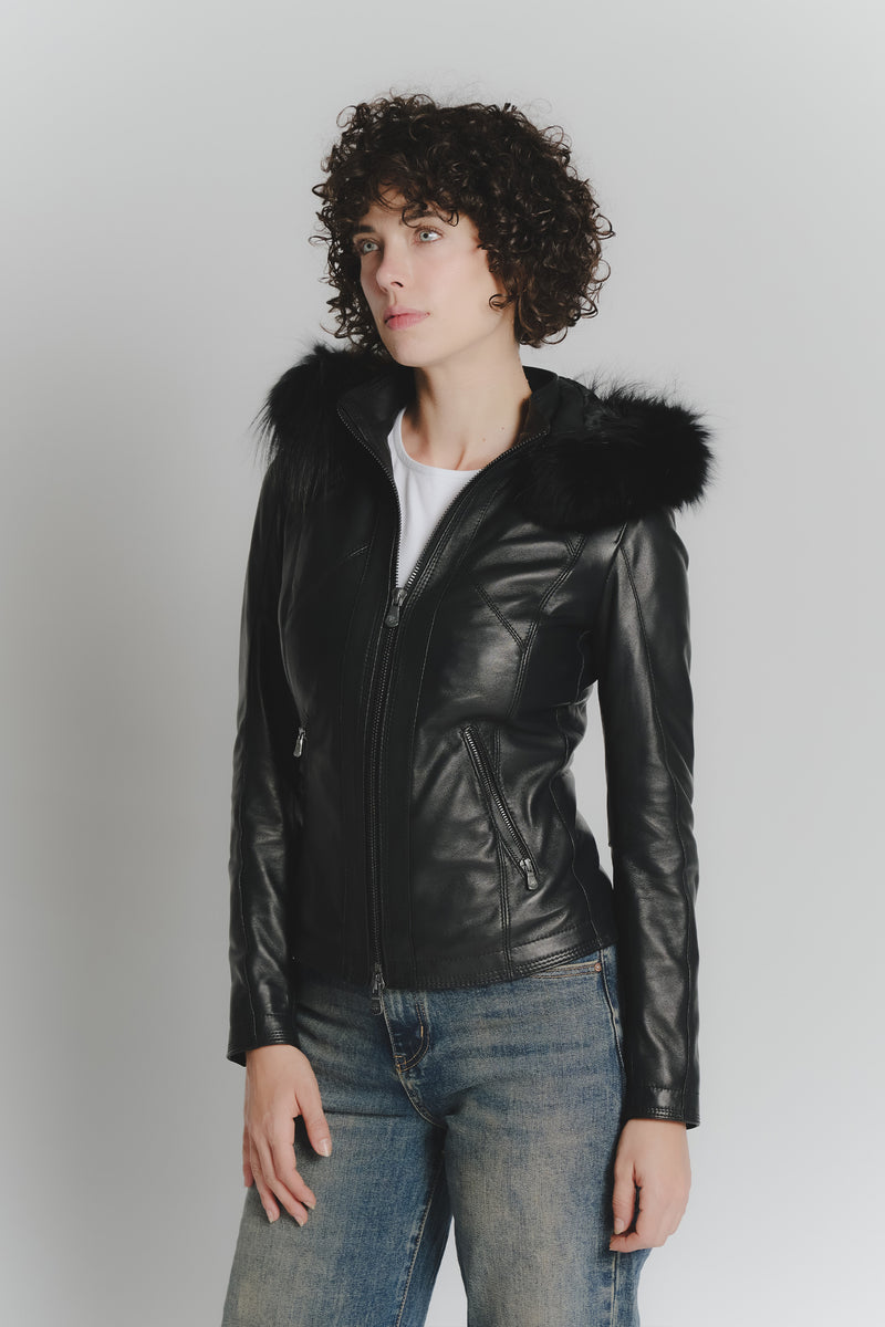 Sofia with Fur Hood woman Barone firenze - 2