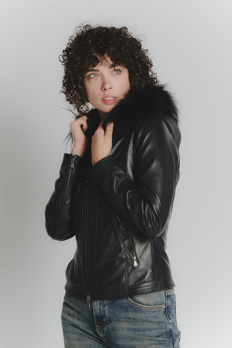 Sofia with Fur Hood woman Barone firenze - 1