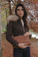Sofia Oleato with Hood Fur Dark Brown woman Barone firenze - 5