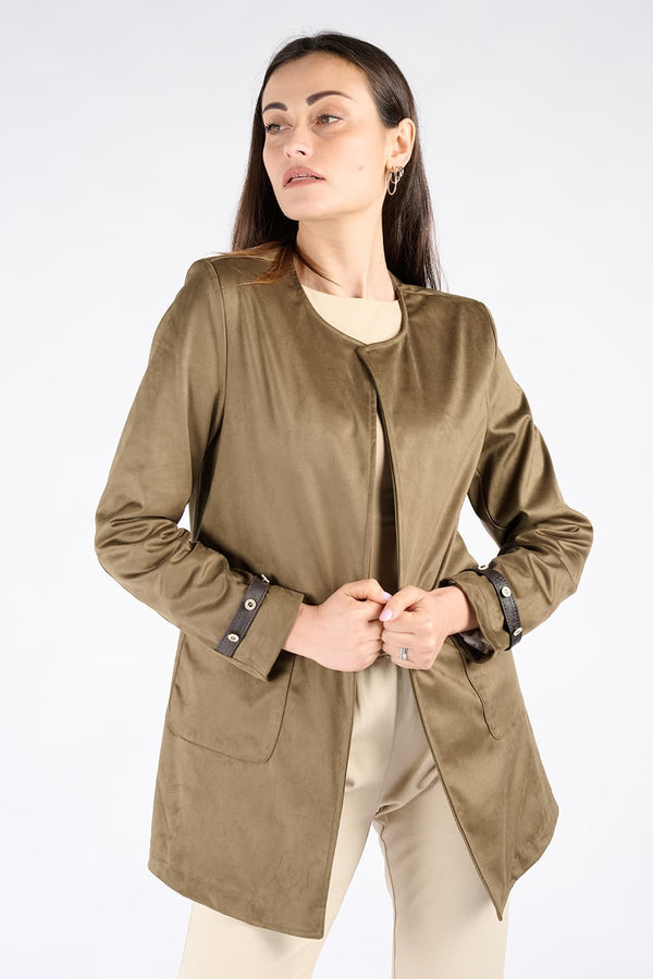 Studded trench coat donna Barone firenze