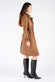 Alcantara Trench Coat in Tan woman Barone firenze - 3