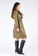 Alcantara Trench Coat in Green woman Barone firenze - 3