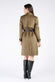Alcantara Trench Coat in Green woman Barone firenze - 4