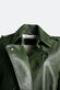 Green Studded Trench Coat woman Barone firenze - 3