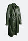 Green Studded Trench Coat woman Barone firenze - 6