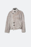 Viktoria Shearling Style Verde/Grigio woman Barone firenze - 6