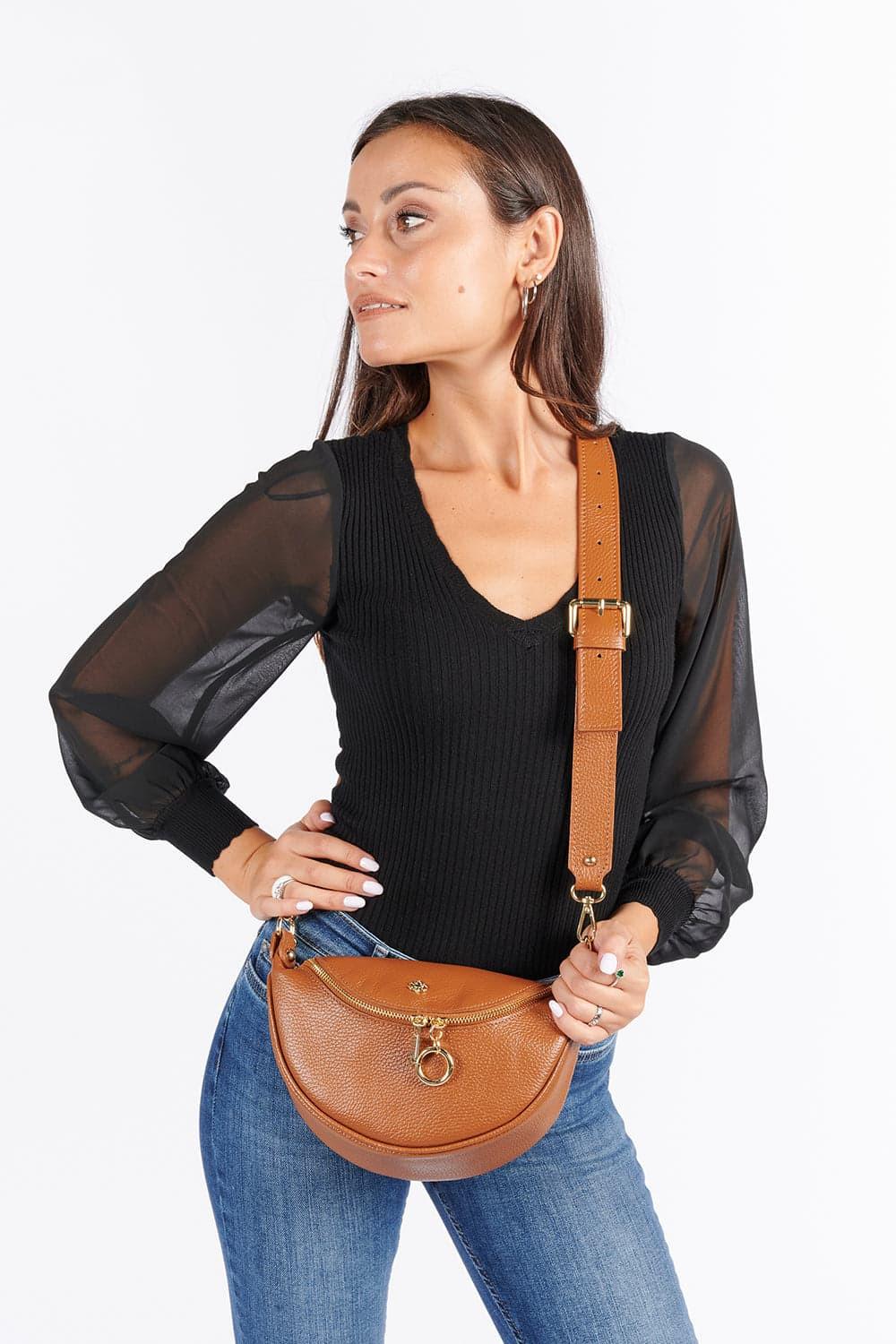 Bea Pouch Cuoio woman Barone firenze - 3