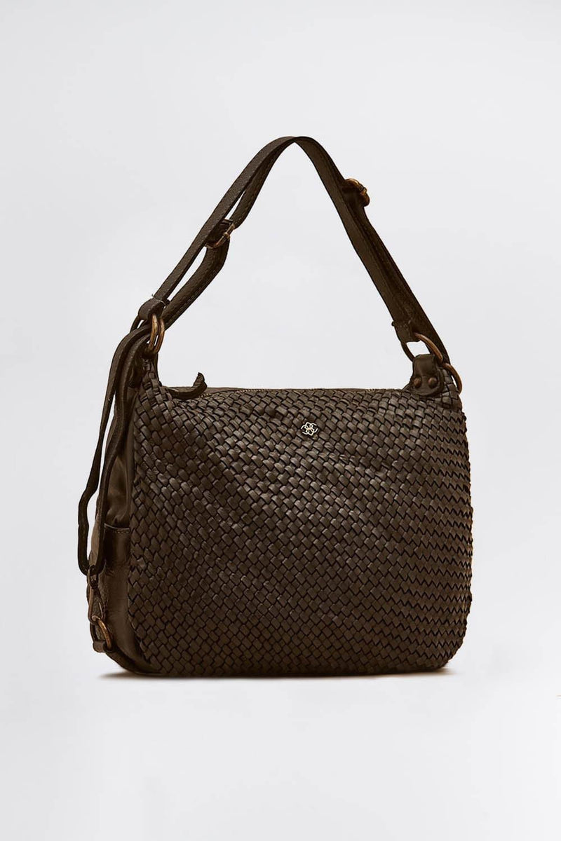 Bologna Intreccio Dark Brown woman Barone firenze - 1