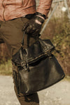 BRN - 050 Backpack in Black unisex Barone firenze - 2