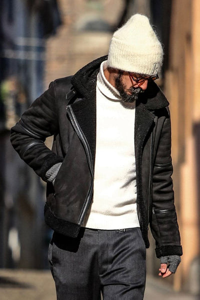 Chiodo Shearling Style Black