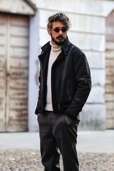 Chiodo Shearling Style Black