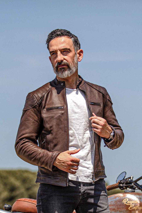 Elton Gold Bike Dark Brown uomo Barone firenze