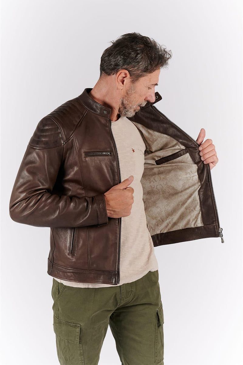 Elton Gold Bike Dark Brown man Barone firenze - 7