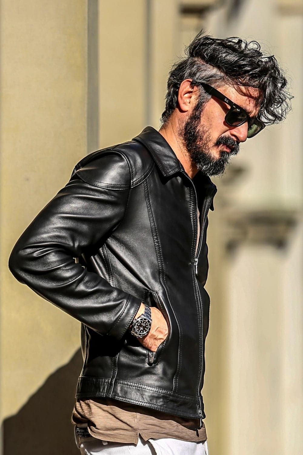 Elton Gold Collar Black man Barone firenze - 5