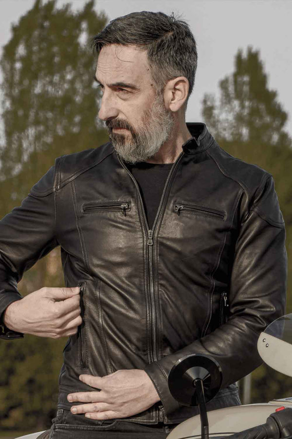 Elton Gold Nappa Black uomo Barone firenze