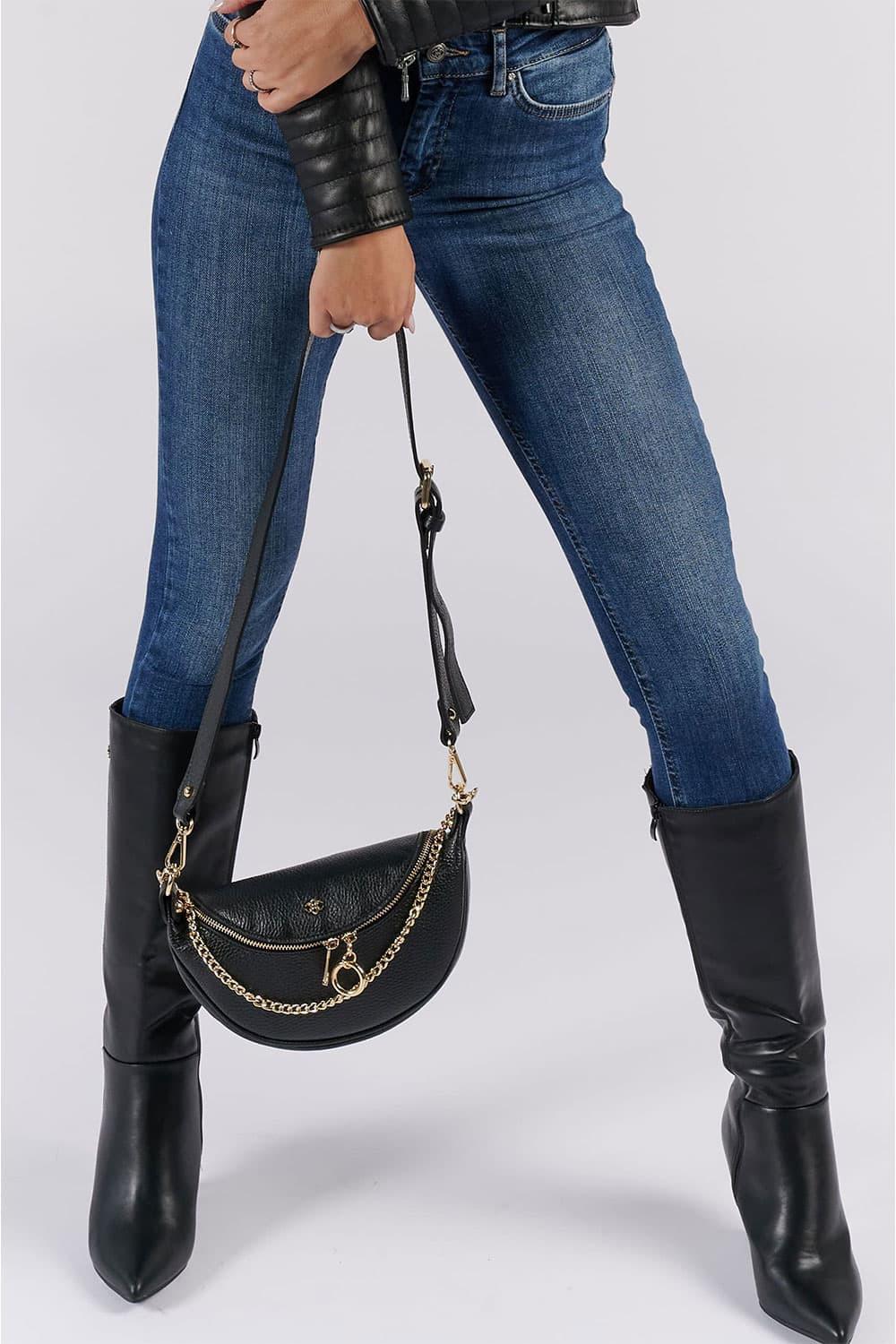Bea Pouch Black woman Barone firenze - 5