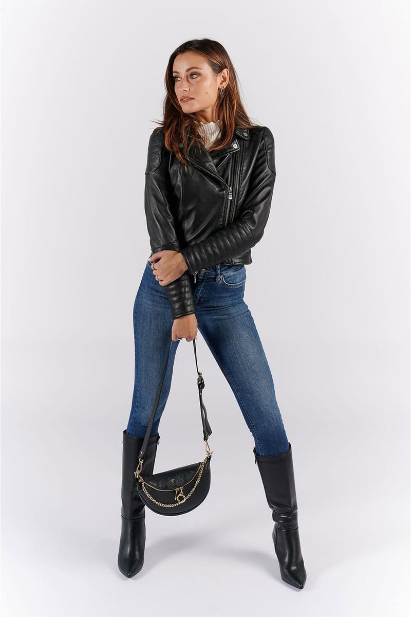 Bea Pouch Black woman Barone firenze - 6
