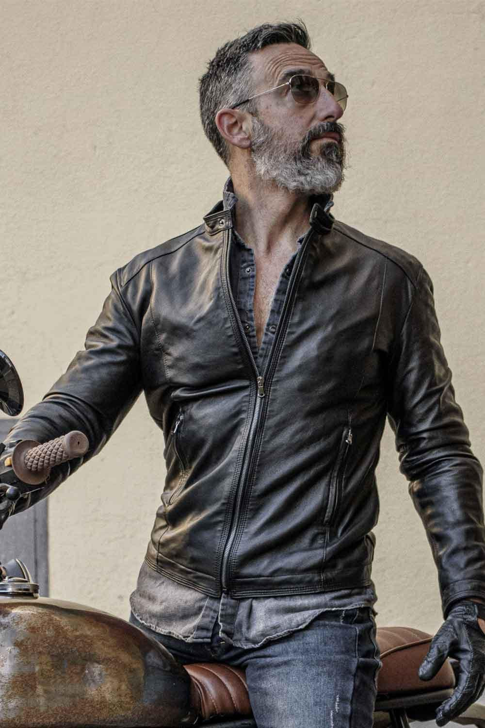 Massi Black Jacket man Barone firenze - 2
