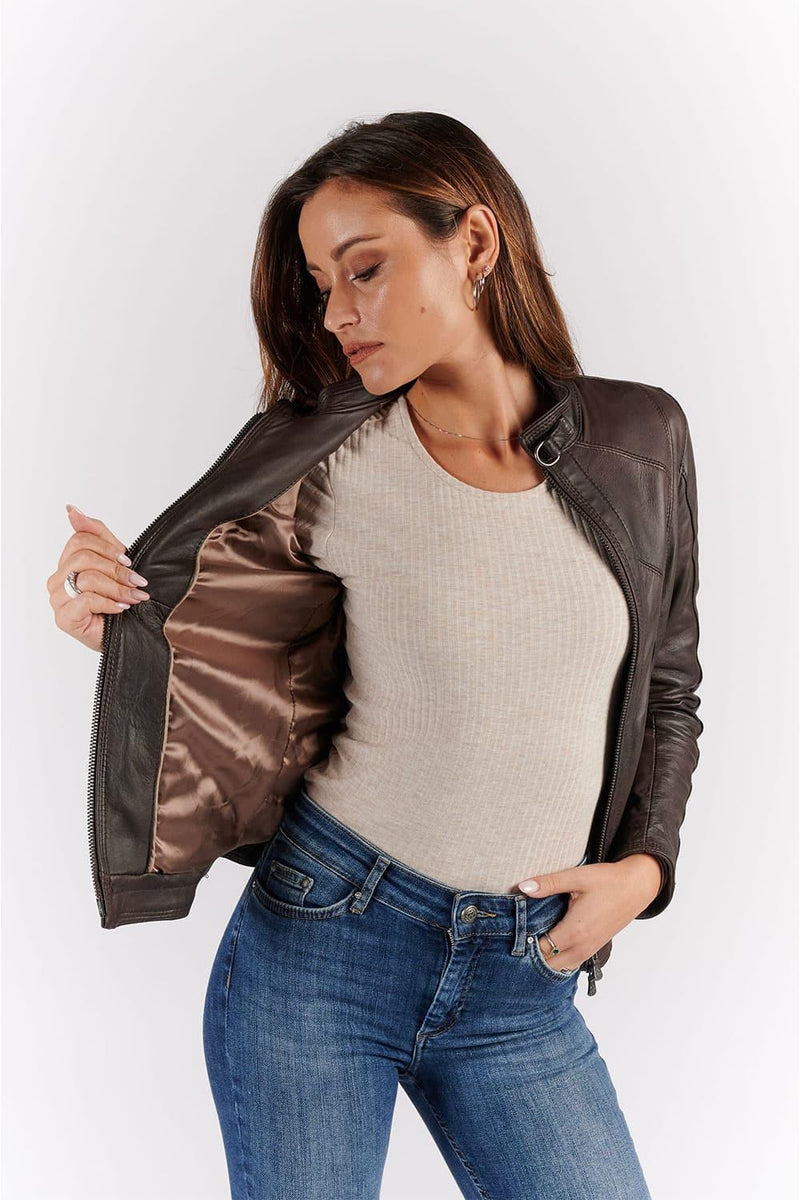 Sofia Dark Brown woman Barone firenze - 8