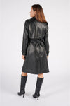 Studded Trench Coat in Black woman Barone firenze - 12