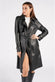 Studded Trench Coat in Black woman Barone firenze - 3