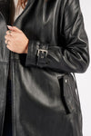Studded Trench Coat in Black woman Barone firenze - 10