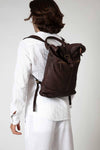 Grosseto Dark Brown Backpack unisex Barone firenze - 7